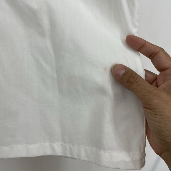 Neil Allyn Size L 32/33 Halloween Tuxedo Shirt Canvas Pumpkins Scarecrow Gold - Picture 5 of 7